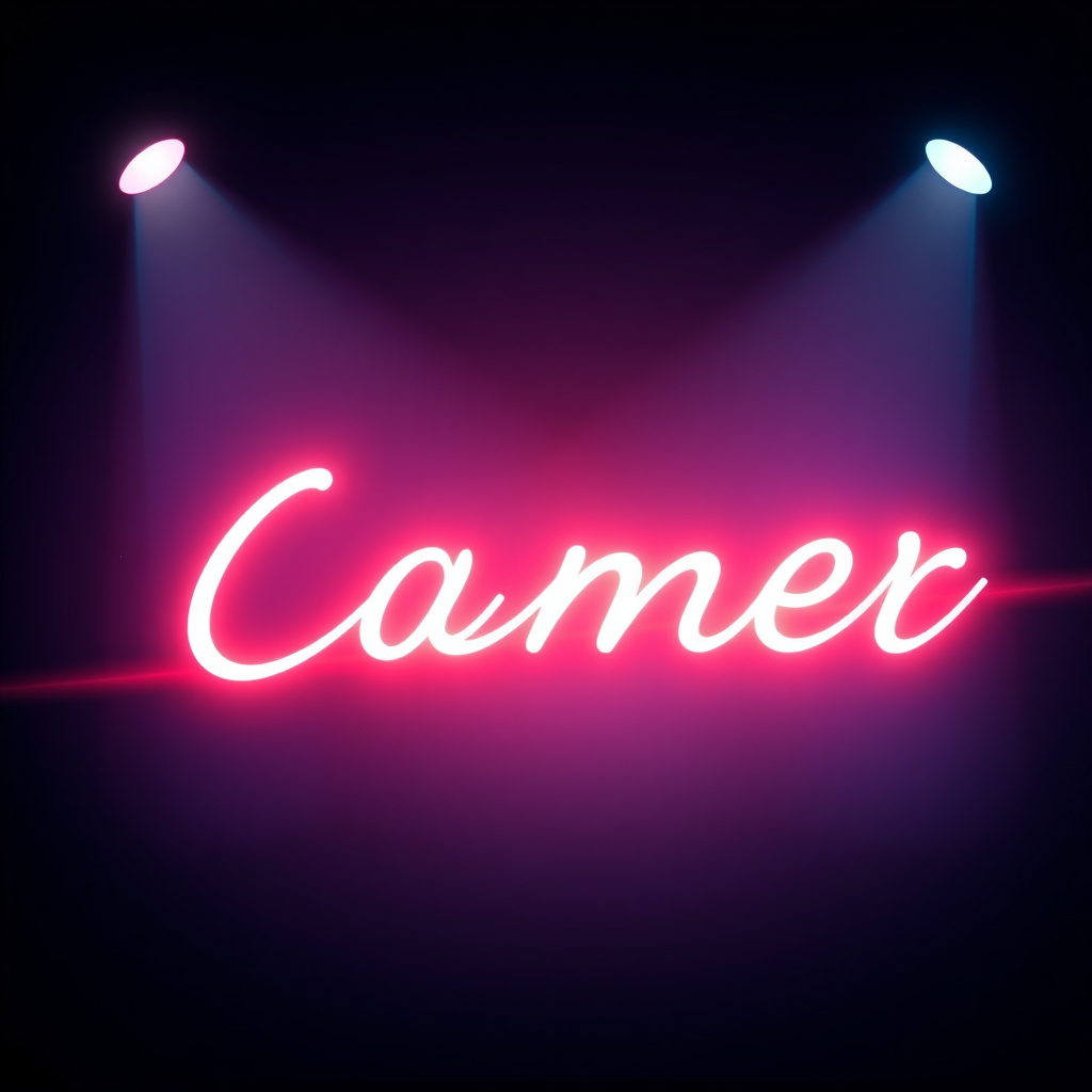 Cinematic banner with light effects